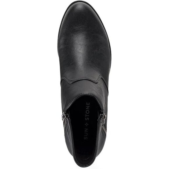 Sun + Stone Women's Adelinee Double Zip Ankle Booties - Picture 3 of 3